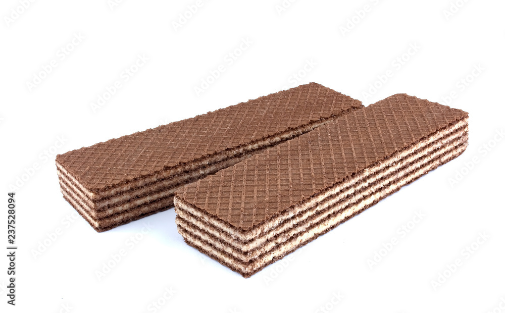 Wafers stick isolated on white background Wafers stick isolated on white background