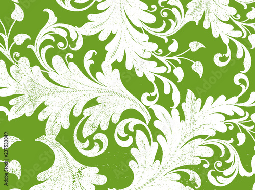 Bright Green Floral Background