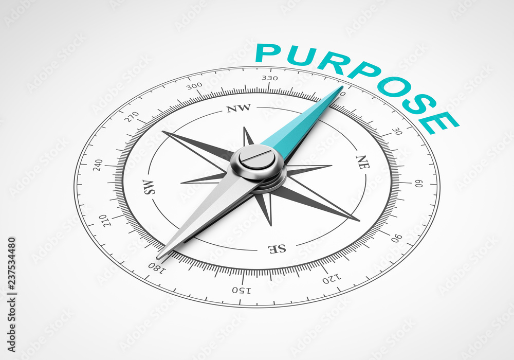 Compass on White Background, Purpose Concept Compass on White Background, Purpose Concept