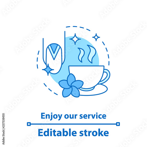 Manicure service concept icon