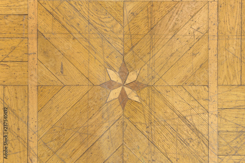 texture of old parquet floor