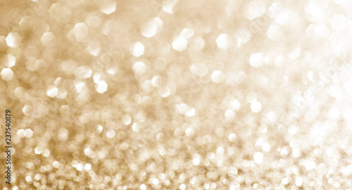 festive golden background bokeh with space for text
