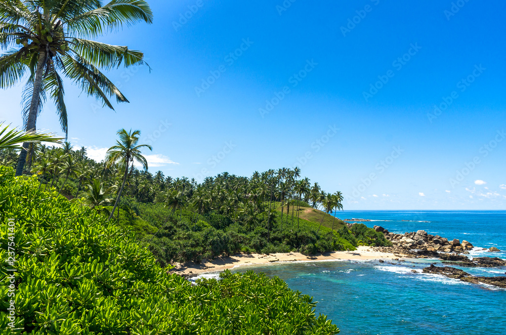 Tropical beach in Sri Lanka