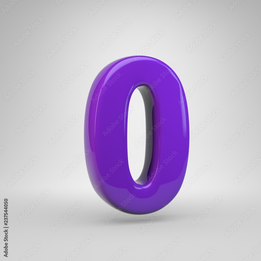 Proton purple color number 0 isolated on white background Proton purple color number 0 isolated on white background