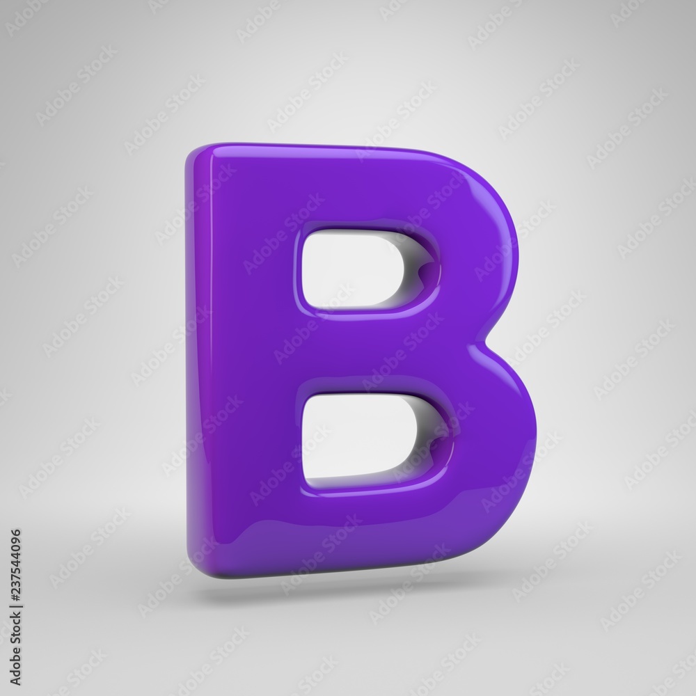 Proton purple color letter B uppercase isolated on white background Proton purple color letter B uppercase isolated on white background