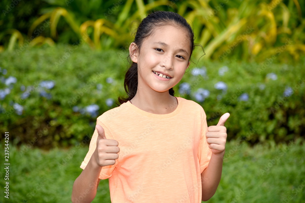 Youngster With Thumbs Up Youngster With Thumbs Up