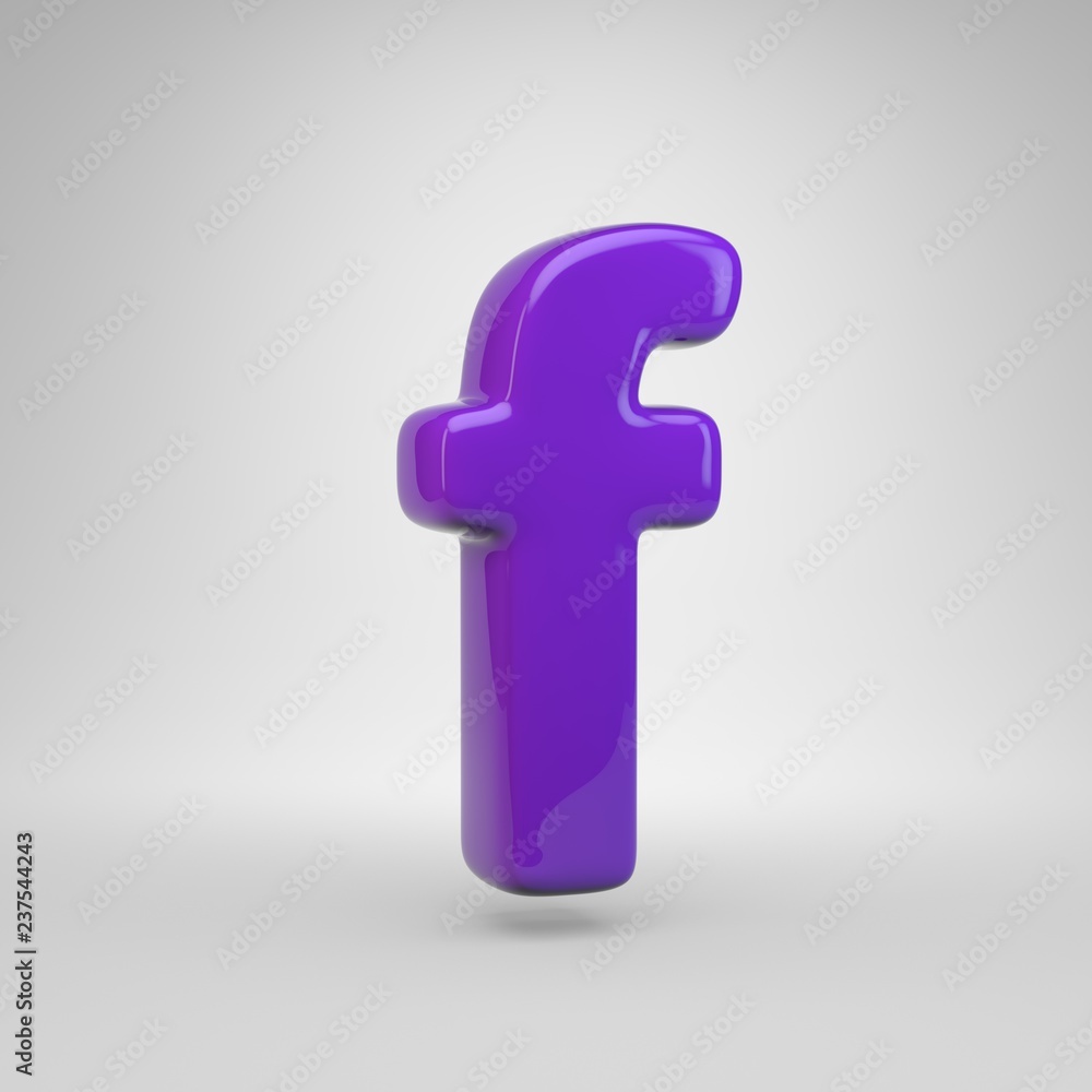 Proton purple color letter F lowercase isolated on white background Proton purple color letter F lowercase isolated on white background