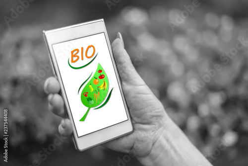 Bio concept on a smartphone