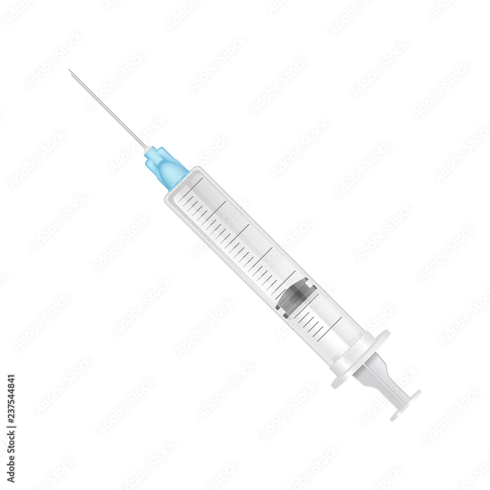 Syringe for People Injections Vector Illustration Syringe for People Injections Vector Illustration