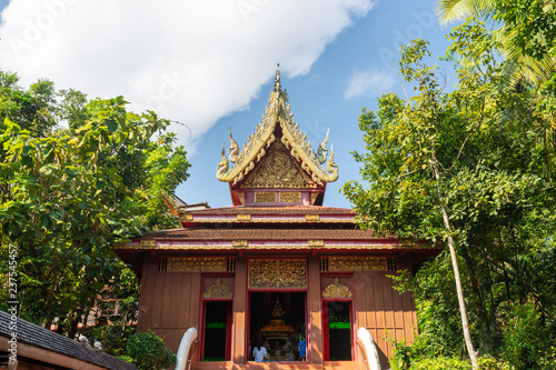 Church of The Emerald Buddha at Chiang Rai Province  Thailand.