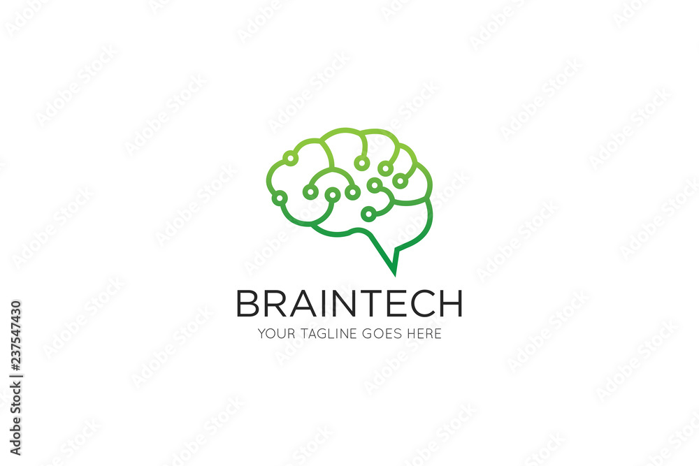 idea brain logo and icon design template idea brain logo and icon design template