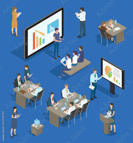 Presentation and Seminars Vector Illustration