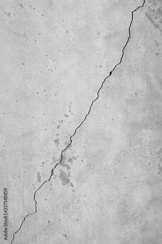 cement wall with crack