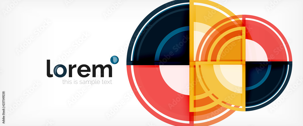 Multicolored round shapes abstract background Multicolored round shapes abstract background