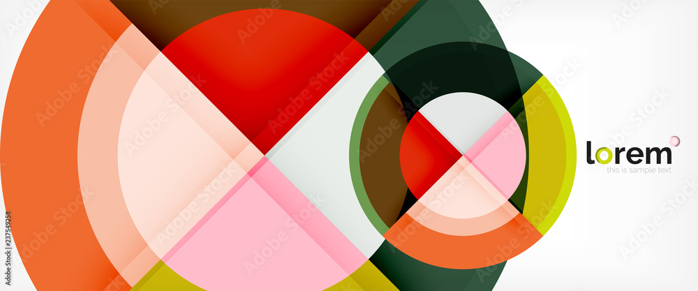 Multicolored round shapes abstract background Multicolored round shapes abstract background