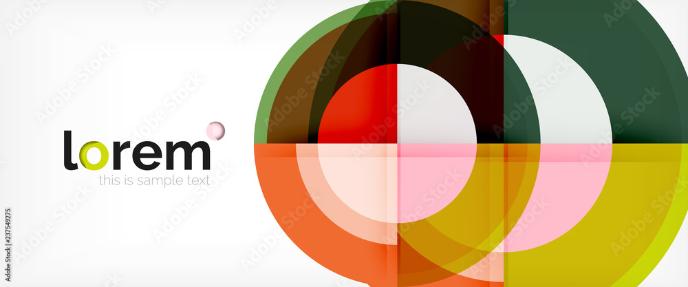 Multicolored round shapes abstract background Multicolored round shapes abstract background