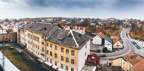 Panorama old sity Grodno, Belarus