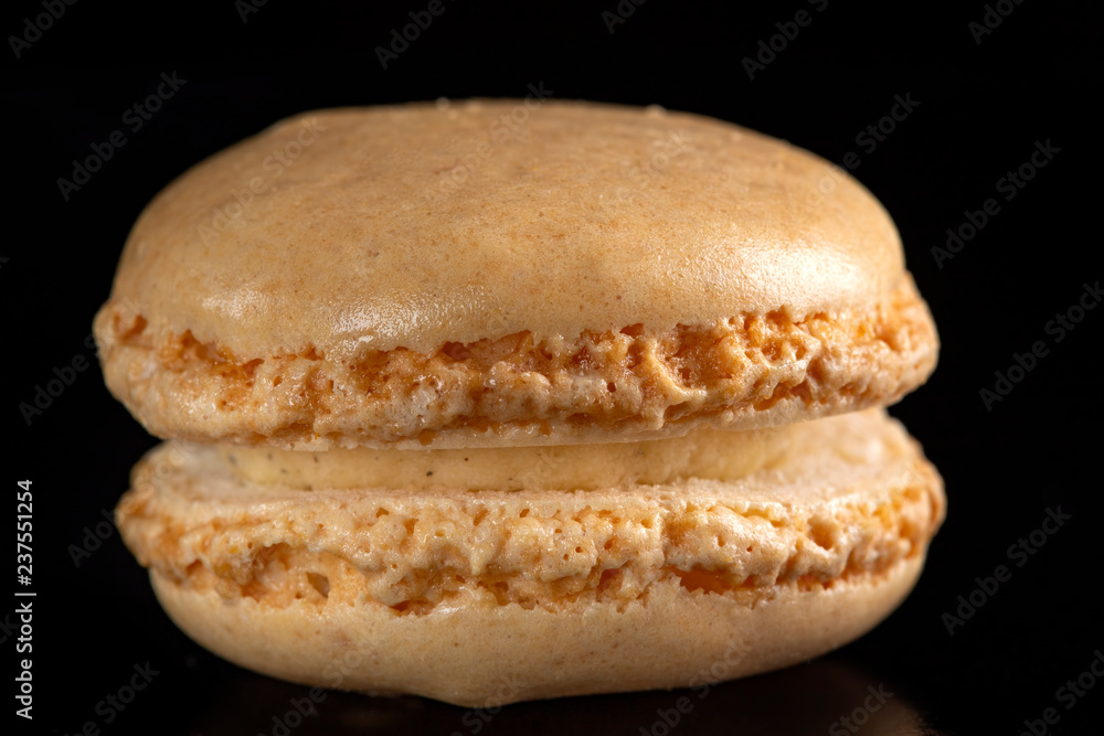Single brown sweet macaron Single brown sweet macaron