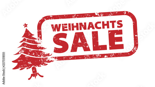 Stempel - Weihnachtssale - Weihnachtsbaum rot