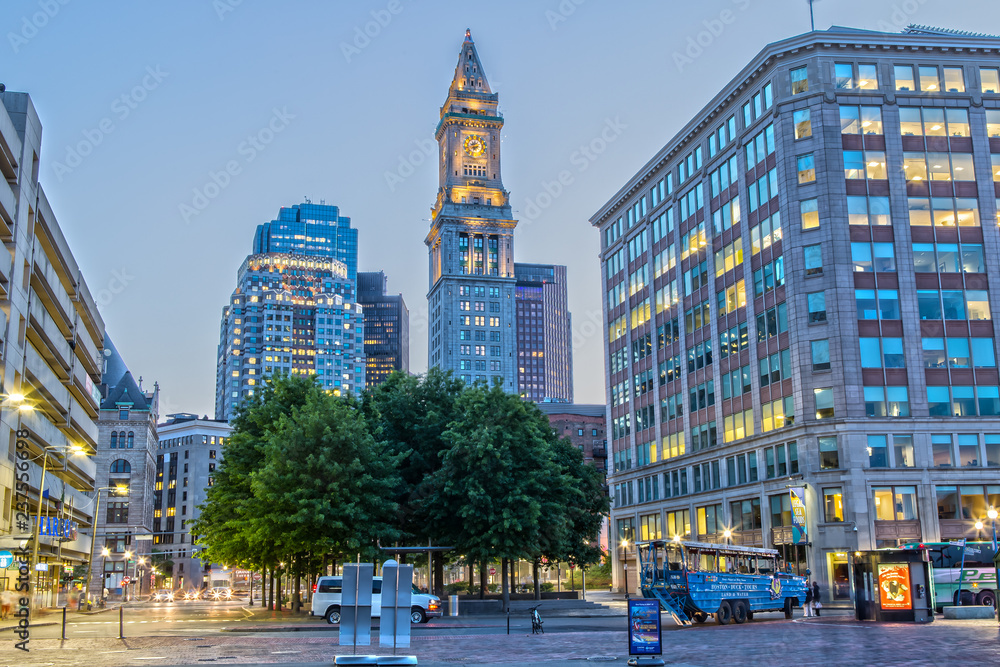 Fototapeta premium Custom House in Boston