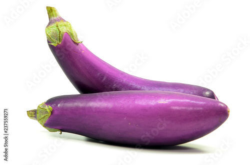 Eggplant or aubergine isolated