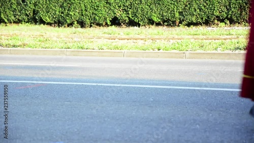 Soliders walking on the street