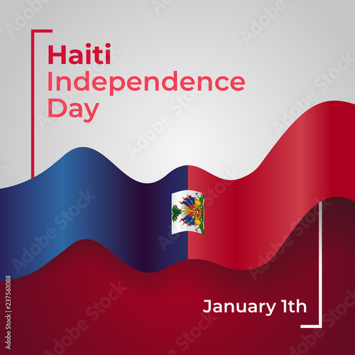 Haiti Independence Day Vector Template Design Illustration