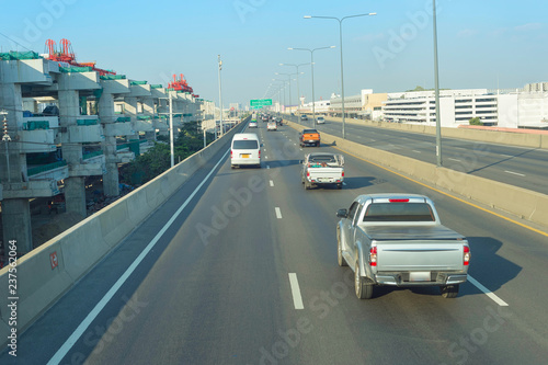 Traffic on Bangkok highway