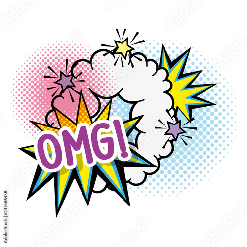 stars with omg fashion patch message