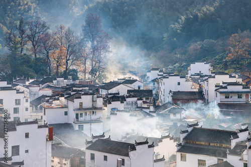 wuyuan shicheng village in morning photo