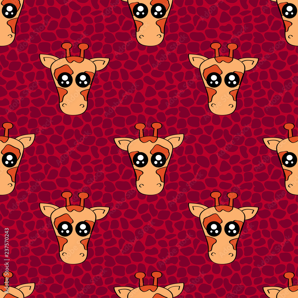 cute-kids-giraffe-pattern-for-girls-and-boys-colorful-giraffe-on-the