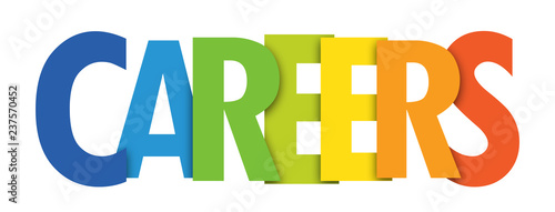 CAREERS colorful typography banner
