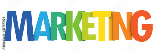 MARKETING colorful typographic banner