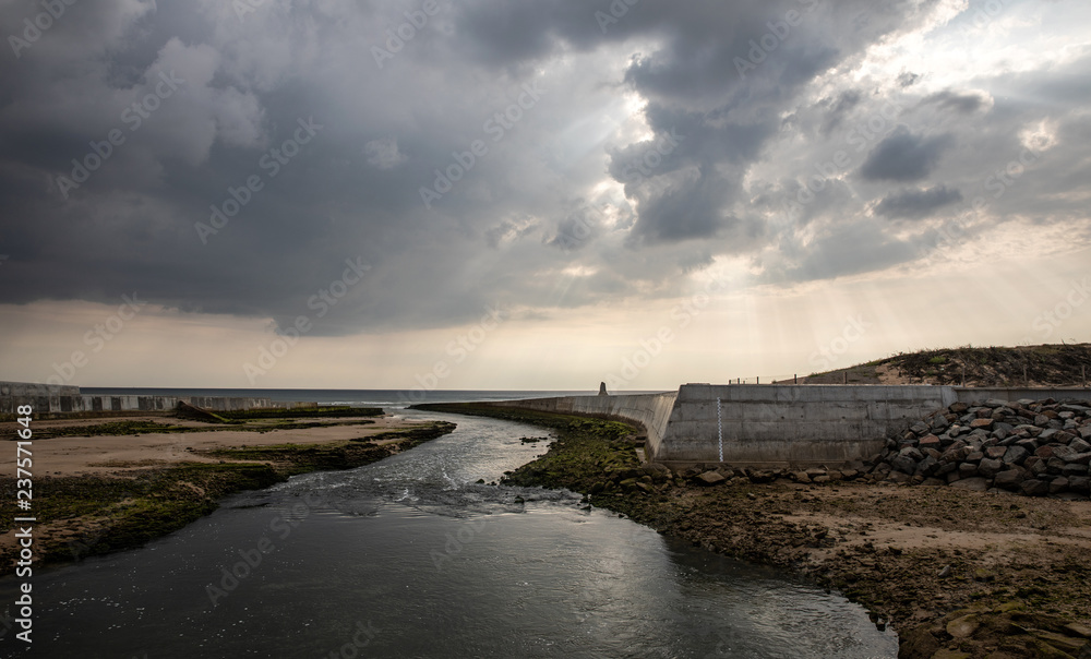 Fototapeta premium Havre de la Gachère à Olonne-sur-Mer (Vendée, France)