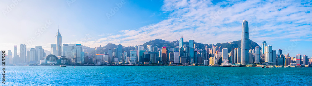 Hong Kong City Skyline and Architectural Landscape..