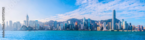 Hong Kong City Skyline and Architectural Landscape..
