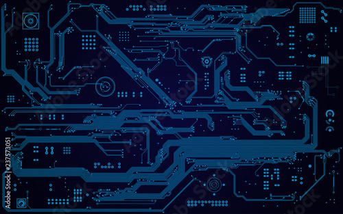 abstract electronic board and cpu background in black and white