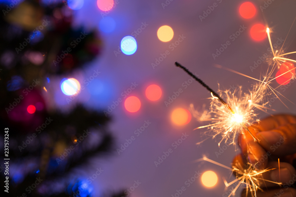 Obraz premium Christmas sparkler