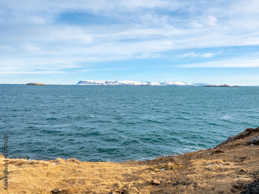 Seascape view at Stykkisholmur lighthouse hill, Iceland Seascape view at Stykkisholmur lighthouse hill, Iceland