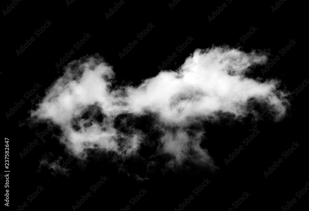 Clouds on black background Clouds on black background