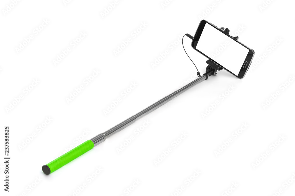 Naklejka premium Smartphone with selfie stick