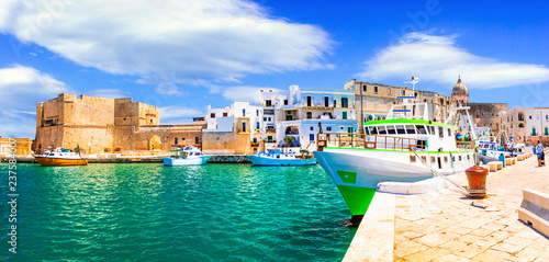 Fotografie Traditional Italy - white town Monopoli in Puglia