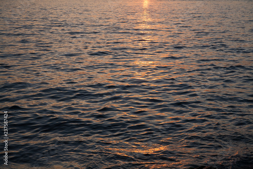 water at sunset in the Golden Horn of Istanbul, Turkey
