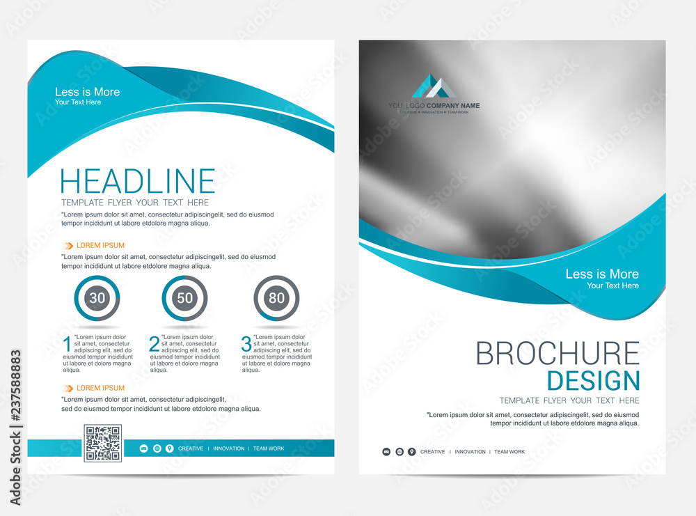 Brochure template flyer design vector background Brochure template flyer design vector background