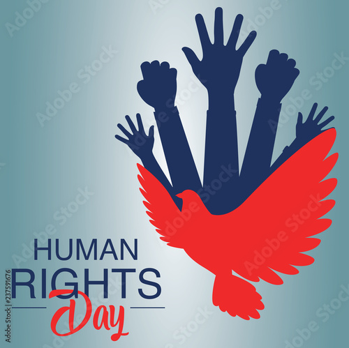 Human rights day concept