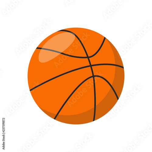 Basketball ball icon. Sports concept, basketball. Vector illustration.