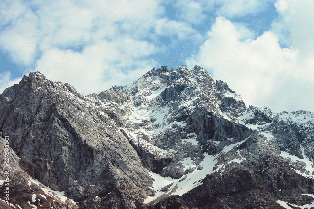 Blick auf die deutsche Zugspitze Blick auf die deutsche Zugspitze