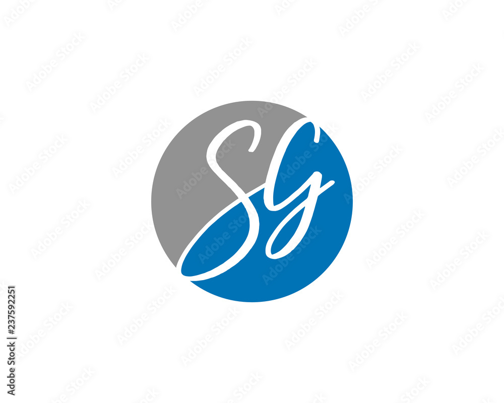 Initial Letter SG Logo Template Design Initial Letter SG Logo Template Design