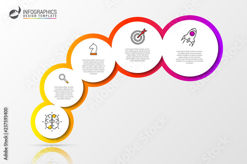 Infographic design template. Creative concept with 5 steps