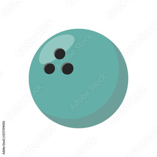 Bowling ball icon. Sports concept, bowling ball. Vector illustration.